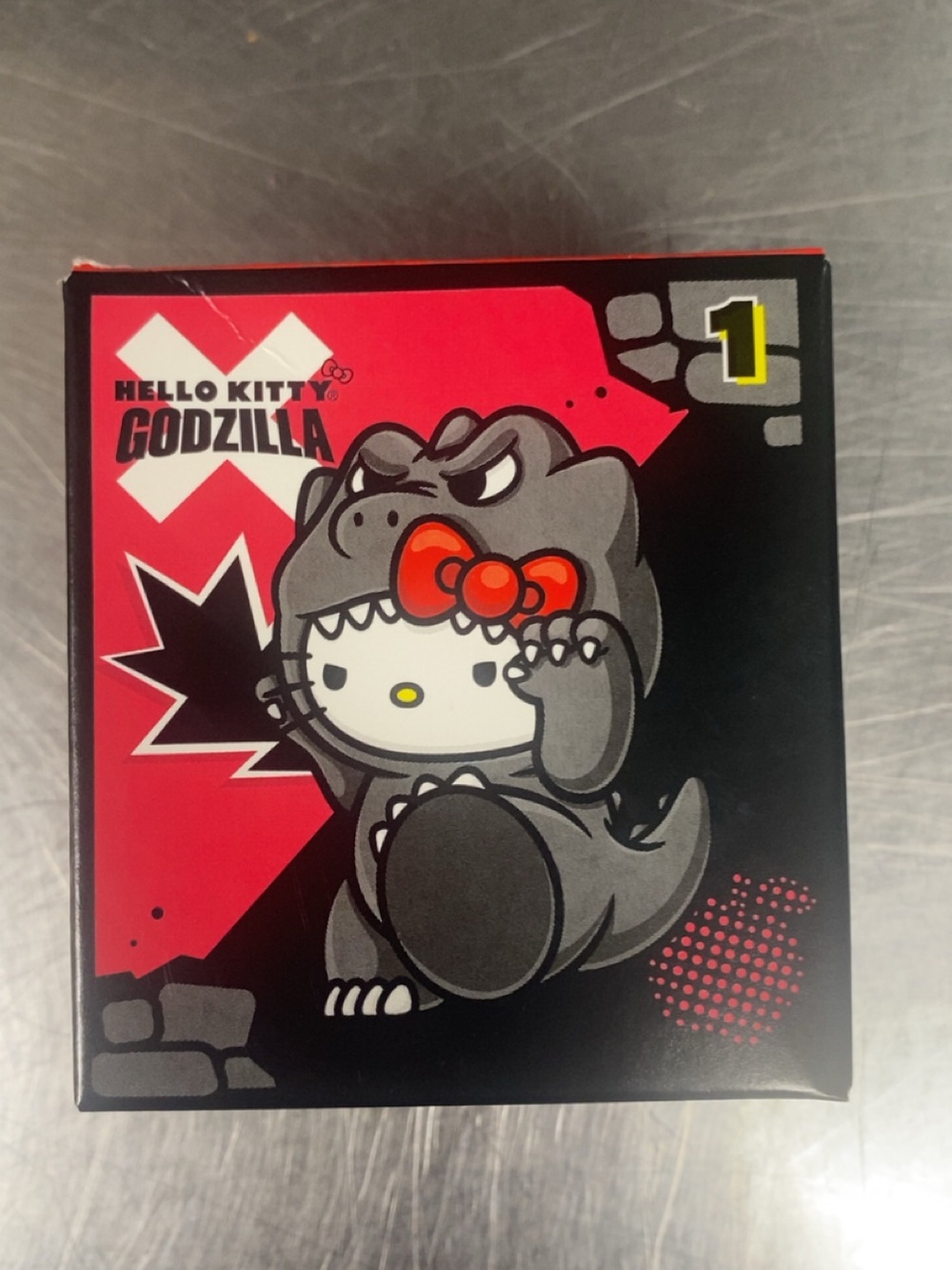 Hello Kitty Godzilla Box - Black, Red & Gray